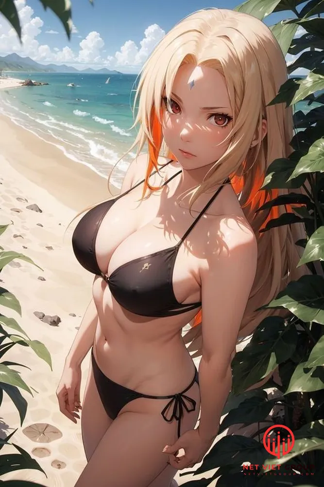 Tsunade Senju mặc bikini 3